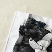 Serviette De Plage Affenpinscher Couple Bride Groom M et Mme (En situation)