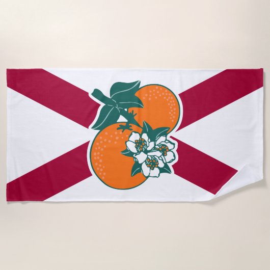 Serviette De Plage Afficher vos couleurs - Floride (Devant)