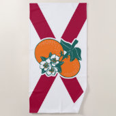 Serviette De Plage Afficher vos couleurs - Floride (Devant)