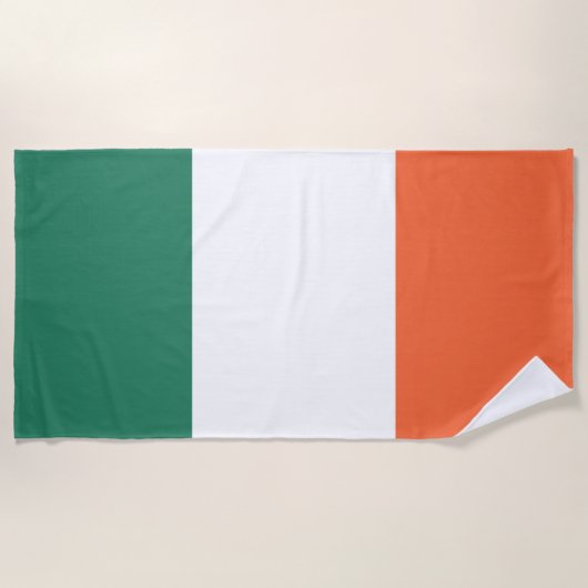 Serviette De Plage Afficher vos couleurs - Irlande (Devant)