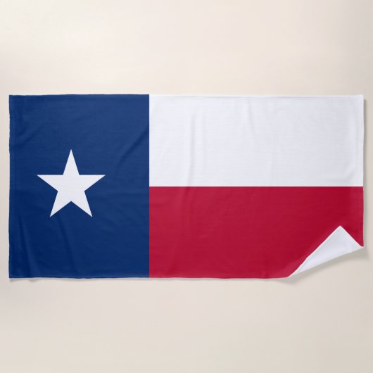 Serviette De Plage Afficher vos couleurs - Texas (Devant)