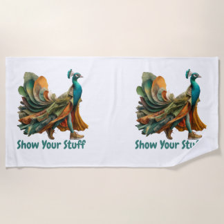 Serviette De Plage Afficher Votre Sujet — Chemise Motivationnelle