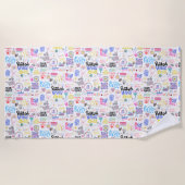 Serviette de plage Affirmations (Devant)