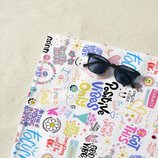 Serviette de plage Affirmations (En situation)