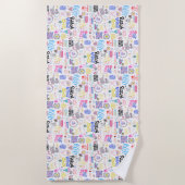 Serviette de plage Affirmations (Devant)