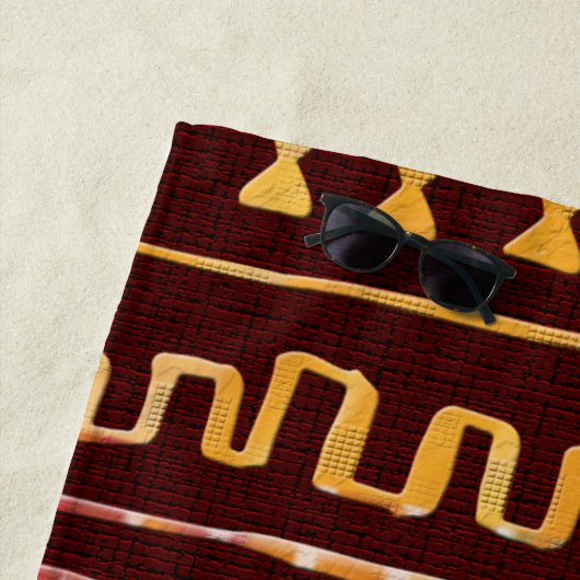 Serviette De Plage Africain (En situation)