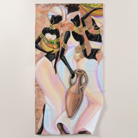 Serviette de plage African Ladies Beach (Devant)