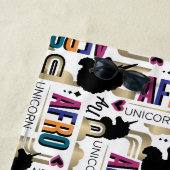Serviette De Plage Afro Unicorn Bold Motif (En situation)