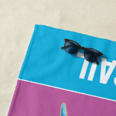Serviette De Plage Afro Unicorn | Unique (En situation)