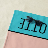 Serviette De Plage Afro Unicorn | Unique (En situation)