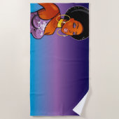 Serviette de plage Afrocentrée (Devant)