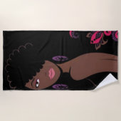 Serviette de plage Afrocentrée (Devant)