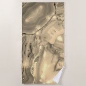 Serviette De Plage Agate Marron (Devant)