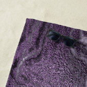 Serviette De Plage Agate violette cristallisée | Moody Marbled Stone (En situation)