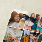 Serviette De Plage âge modifiable chic anniversaire multi photo scrip (En situation)