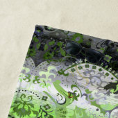 Serviette De Plage Agender Dragon Damask - Agender Pride couleurs dra (En situation)