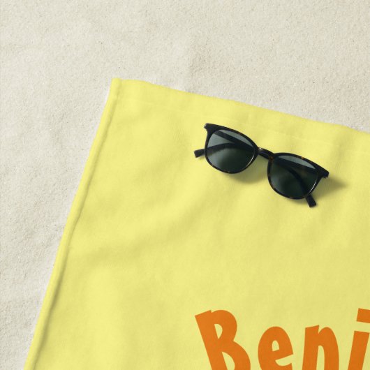 Serviette De Plage Agréable agrumes d'orange (En situation)