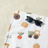 Serviette De Plage Agritourisme jardin aquarelle Motif amusant (En situation)