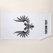 Serviette de plage aigle à deux Têtes (Devant)
