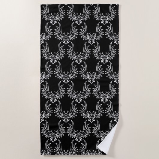 Serviette De Plage Aigle à deux têtes (Devant)