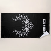 Serviette De Plage Aigle à deux têtes (Devant)