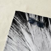 Serviette De Plage AILES ANGEL Monogramme Noir (En situation)