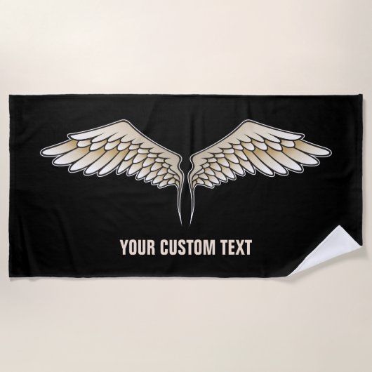 Serviette De Plage Ailes beige (Devant)