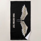 Serviette De Plage Ailes beiges (Devant)