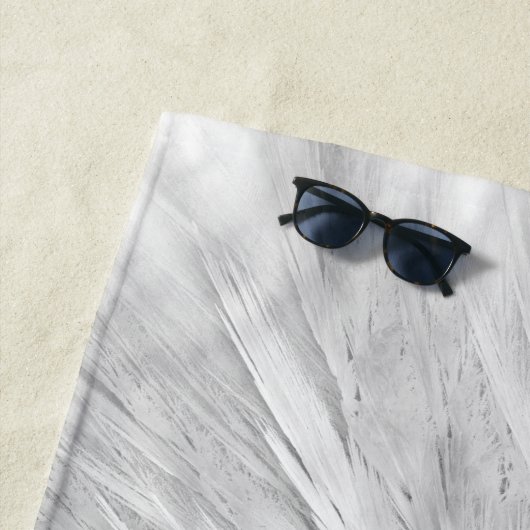 Serviette De Plage AILES D'ANGE Monogramme Blanc (En situation)