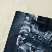 Serviette De Plage Ailes de léopard des neiges de fantasy (En situation)