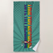 Serviette De Plage Aime ton prochain (Devant)