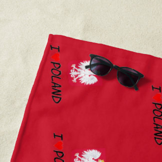 Serviette De Plage Aimer l'aigle polonais
