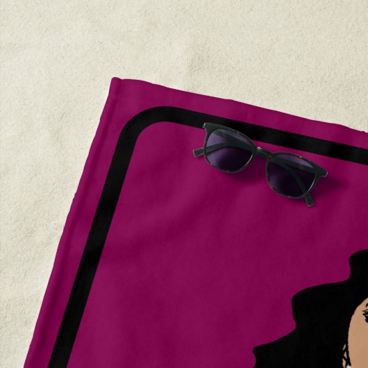 Serviette De Plage Ajouter le nom Majorette/Dancer Beach Towel (Fuchs (En situation)