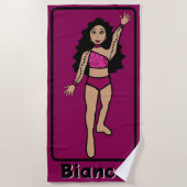 Serviette De Plage Ajouter le nom Majorette/Dancer Beach Towel (Fuchs (Devant)