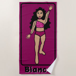Serviette De Plage Ajouter le nom Majorette/Dancer Beach Towel (Fuchs