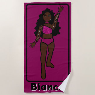 Serviette De Plage Ajouter le nom Majorette/Dancer Beach Towel (Fuchs
