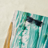 Serviette De Plage Ajouter le nom Texte Sandy Beach Book Club (En situation)