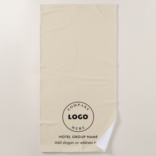 Serviette De Plage Ajouter Logo de l'entreprise et nom de l'hôtel Tou (Devant)