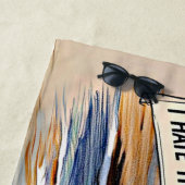 Serviette De Plage Ajouter Nom, Cocker Spaniel Splashing dans Waves D (En situation)