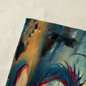 Serviette De Plage Ajouter Nom, Dragon sur la plage au coucher du sol (En situation)