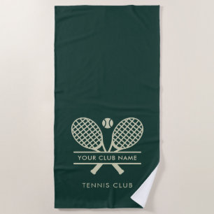 Serviette De Plage Ajouter Nom du Club de Tennis Équipements de l'Équ