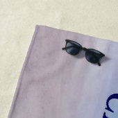 Serviette De Plage Ajouter un nom à ce Beach Arrière - plan Beach Tow (En situation)