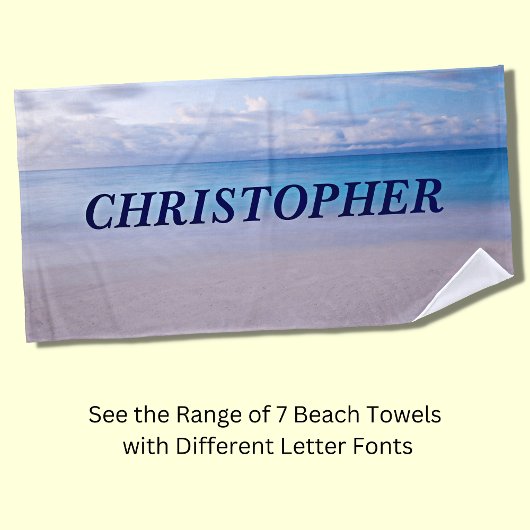 Serviette De Plage Ajouter un nom à ce Beach Arrière - plan Beach Tow