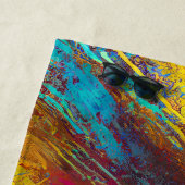 Serviette De Plage Ajouter un nom, Abstrait Hombre Paint Stripes (En situation)