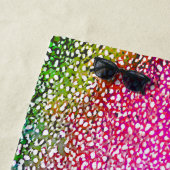 Serviette De Plage Ajouter un nom, Pink & Blues Graduated Beach Towel (En situation)