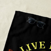 Serviette De Plage Ajouter un nom Texte, Vivre comme un pirate sur Bl (En situation)