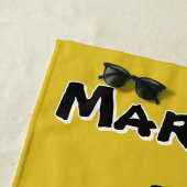 Serviette de plage Ajouter un nom YBW (En situation)