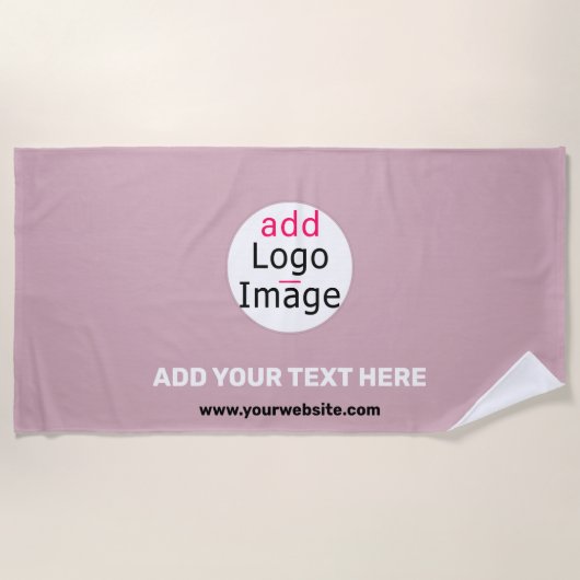 Serviette De Plage Ajouter Votre Logo Entreprise Personnalisable Dust (Devant)
