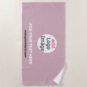 Serviette De Plage Ajouter Votre Logo Entreprise Personnalisable Dust (Devant)