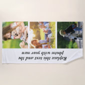 Serviette De Plage Ajouter votre propre texte et photos (Devant)